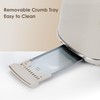 Roter Mond 4 Slice Toaster Retro Stainless Steel Toaster with