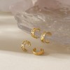 Ear Cuffs 18k Gold Plated 925 Sterling Silver Fake Ear
