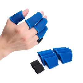 KP Victos Finger Protector (Free Size) - Compression Sports & Work Safety Band Finger Sleeves 3ea