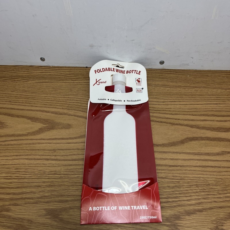 XTrend NEW Foldable Wine Bottle Portable Reusable Refillable Leak Proof