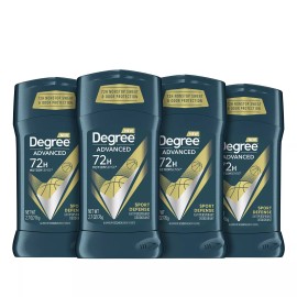 Degree Men Antiperspirant Deodorant Sport Defense 72 Hour Protection Pack of 4