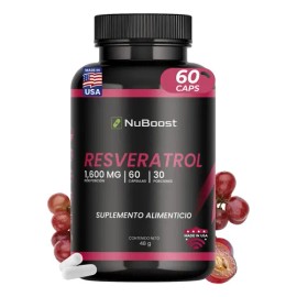 Resveratrol Vitamina Nuboost 1000mg Cápsulas