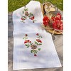 KAMACA Poppy Flowers Embroidery Kit, 80 x 80 cm Cotton