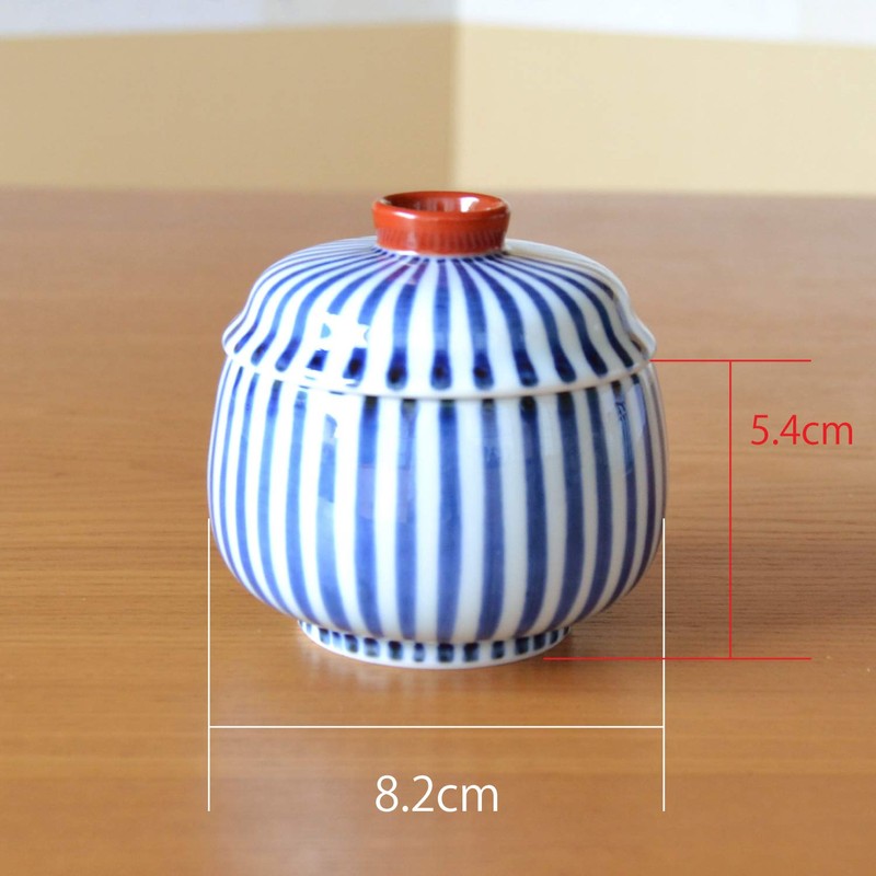 Chawan Mushi Dish, Set of 2, Dinnerware, Arita Ware, Red