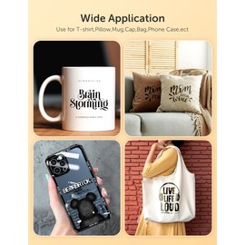 Hiipoo Sublimation Ink Refilled Bottles Compatible for ET2400 ET2720 ET2760 ET2750 ET4800 ET-2800 ET-2803 ET-2850 Inkjet Printers Heat Press Transfer on Mugs T-Shirts (2BK)