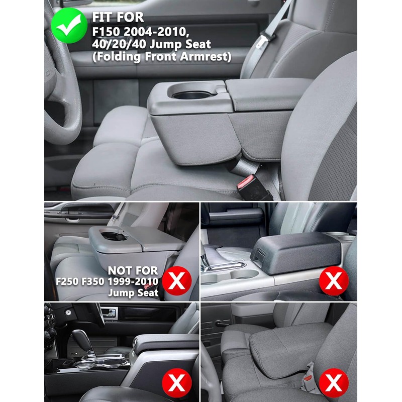 KBH Car Center Console Cover for Ford F150 2004-2010 40/20/40