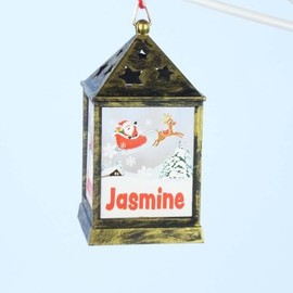 Mulberry Studios Starlight Lantern Christmas Tree Hanger Names H-M Jasmine