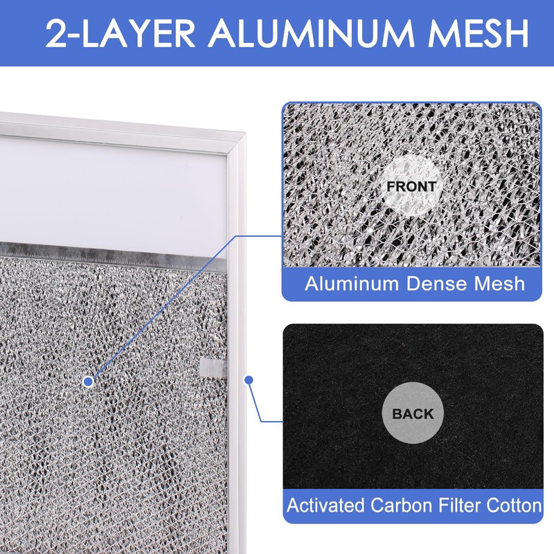 Range hood Filter Aluminum Filter with Light Lens 11-1/2 X