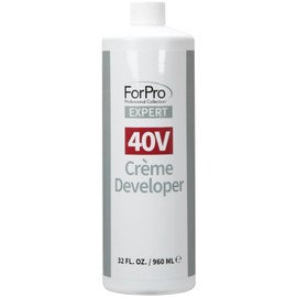 ForPro Expert 40 Volume Crème Developer for Hair Lightening, Gray Coverage & Color Deposit with Maximum Lift, 32 Fl Oz