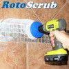 RotoScrub Multi-Purpose Drill Brush Attachment, Showers, Tubs, Carpet, Tile, Grout,