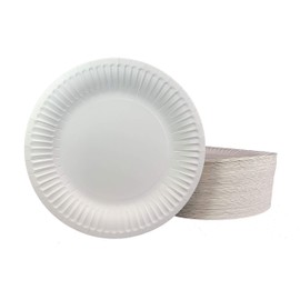 DHG PROFESSIONAL The Heavy Weight Standard 9-Inch Grease Resistant Paper Plates coated, White 125 Plates