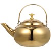 Cabilock Tea Kettle Kettle Induction Stainless Steel Kettle Gold Whistling