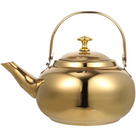 Cabilock Tea Kettle Kettle Induction Stainless Steel Kettle Gold Whistling Kettle Whistling Kettle Pipe Kettle Coffee Pot Whistling Kettle for Kitchen Gas Stove E Cooker