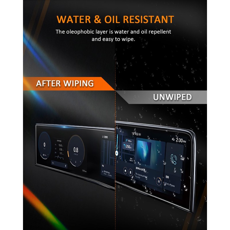 CDEFG 2Pcs for 2023-2025 2026 Hyundai Kona Screen Protectors, 12.3