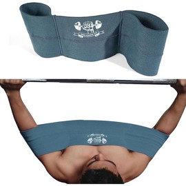Bench Press Band Sling for Men and Women Power Weight Lifting Fitness Increase Strength Assist with Bench Press, Dips, and Push Ups home gym exercise equipment - Color: Blue-Level 2-Medium Tension