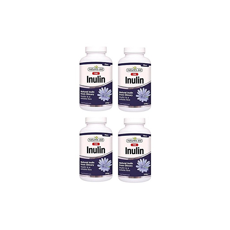 Natures Aid Pure Inulin 250g (Pack of 4)