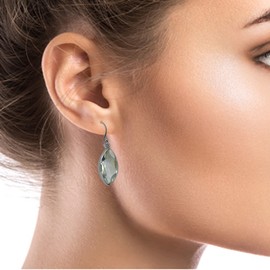 Meadows 925 Sterling Silver Green Amethyst Dangle Earring Fine Jewelry 0 Sterling Silver Green Amethyst, Sterling Silver, Green Amethyst