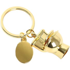 1Pc Golden Personality Creative Mini Toilet Shape Metal Keychain Simulation Toilet Car Key Pendant Decor Small in Size,Convenient to Carry,Charms,Arts,Crafts and Beading and Jewelry