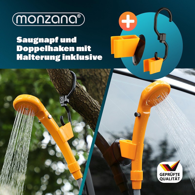 Portable shower system - 12V electrical pump - Camping -