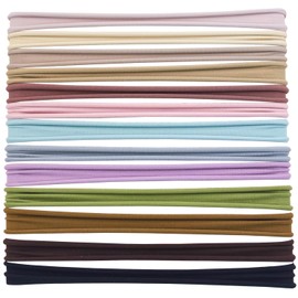 XIMA 13Pieces Nylon Seamless Large Headbans for Women,Elastic Stretch Sport Yoga Hair Style Headbands for Women Head Wraps