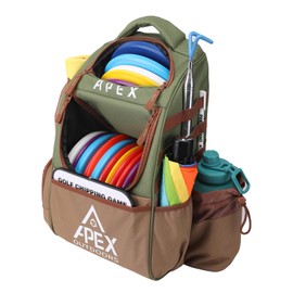 Disc Golf Bag, Large Disc Golf Backpack Holds Over 21 Discs, Durable & Lightweight with Multiple Storage Pockets