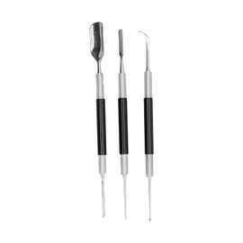 JOROBURO 3Pcs/Set Coffee Art Pen, Stainless Steel Coffee Latte Needle Latte Art Pen Coffee Latte Needle with Comfortable Handle, Coffee Art Pen Needle Coffee Decorating Tool for Home