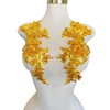 Handmade Rhinestones Bodice lace Applique handsewing Beads Sequins Trim Patches