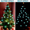 117Pcs Ceramic Christmas Tree AquaBlue Robin Bird Replacement Lights Bulbs