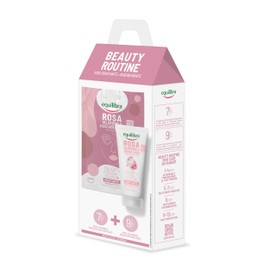 Equilibra, Beauty Routine Viso Idratante Rigenerante, Contiene 1 Maschera Viso in Tessuto 100% Naturale e 1 Crema Viso Idratante, con Texture Leggera, Set Crema Viso per Skincare Routine