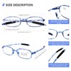 AQWANO 4 Pack Computer Reading Glasses Blue Light Blocking Lightweight