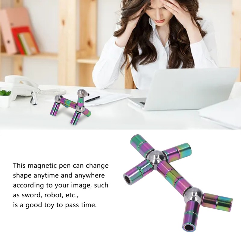 Magnetic Pen Toy Stress Relief Decompression Magnetic Metal Writing Pen