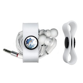 Sailfish Fishing 4 Headphone Earbud Cord Wrap - Charging Cable Manager - Wire Organizer Set of 2 - White