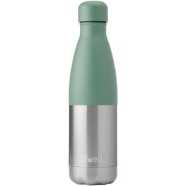 S'well Stainless Steel Water Bottle, 17oz, Matcha Silver Lining, Triple Layered Vacuum Insulated Containers Keeps Drinks Cold for 36 Hours and Hot for 18, BPA Free, Perfect for On the Go