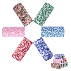 Colorful Cotton Twine - 6 Rolls of Eco-Friendly Bakers String
