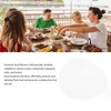 6PCS Round Placemat Woven White Table Mat Heat Insulation Easy