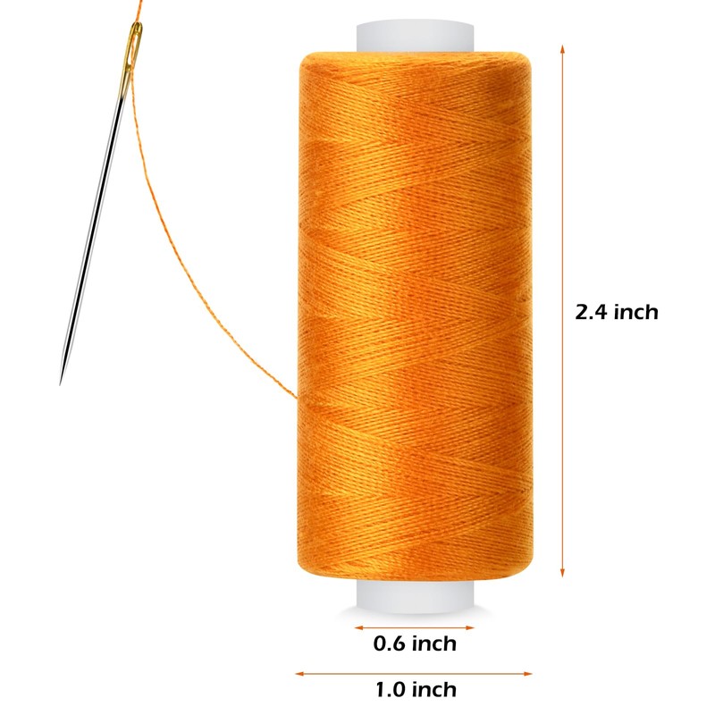 6 Pcs Sewing Thread Kit, 400 Yards Each Spool 402