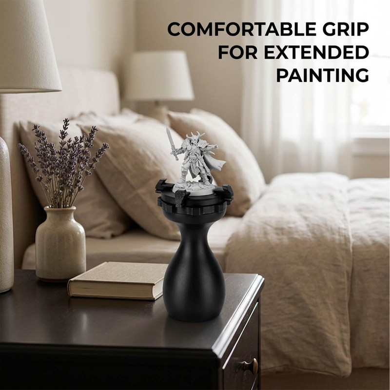 2 Miniature Painting Handles with Ergonomic Grip, Paint Handle, for