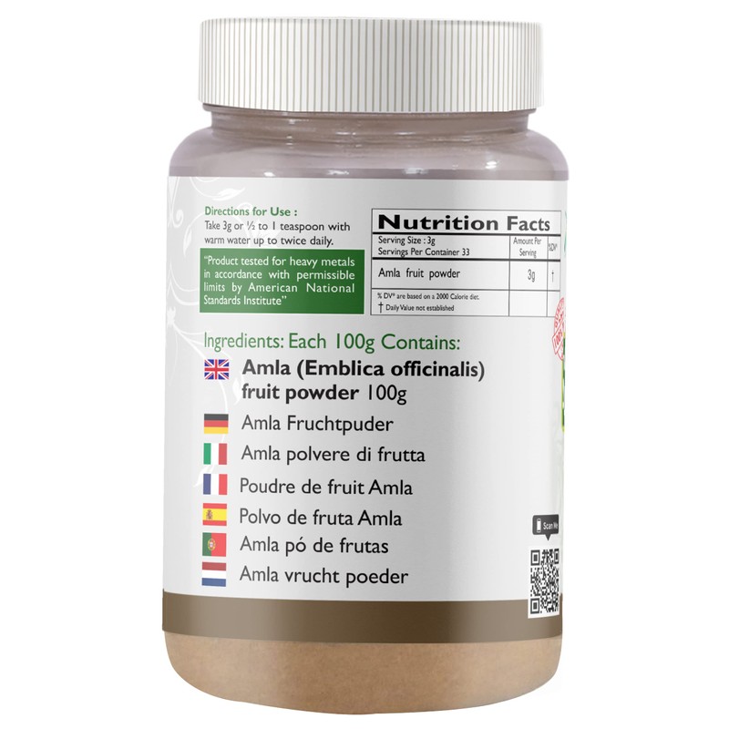 ARYAN HERBALS ARYAN HERBALS Amla (Indian Gooseberry) Powder 100gm