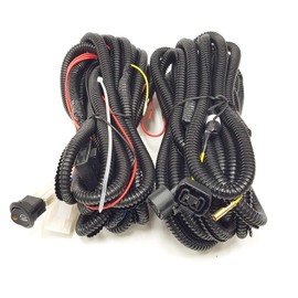 5202 9009 12V 30A Fog Light Wiring Harness Relay Kit ON/OFF Switch 2 Plugs Wire