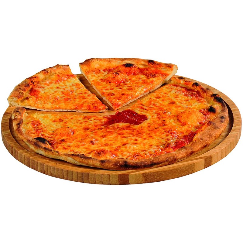 KESPER 58463 Pizzateller 32 cm aus FSC-zertifiziertem Bambus/Holzteller/Pizzaunterlage/Pizza-Holzteller/Holzgeschirr