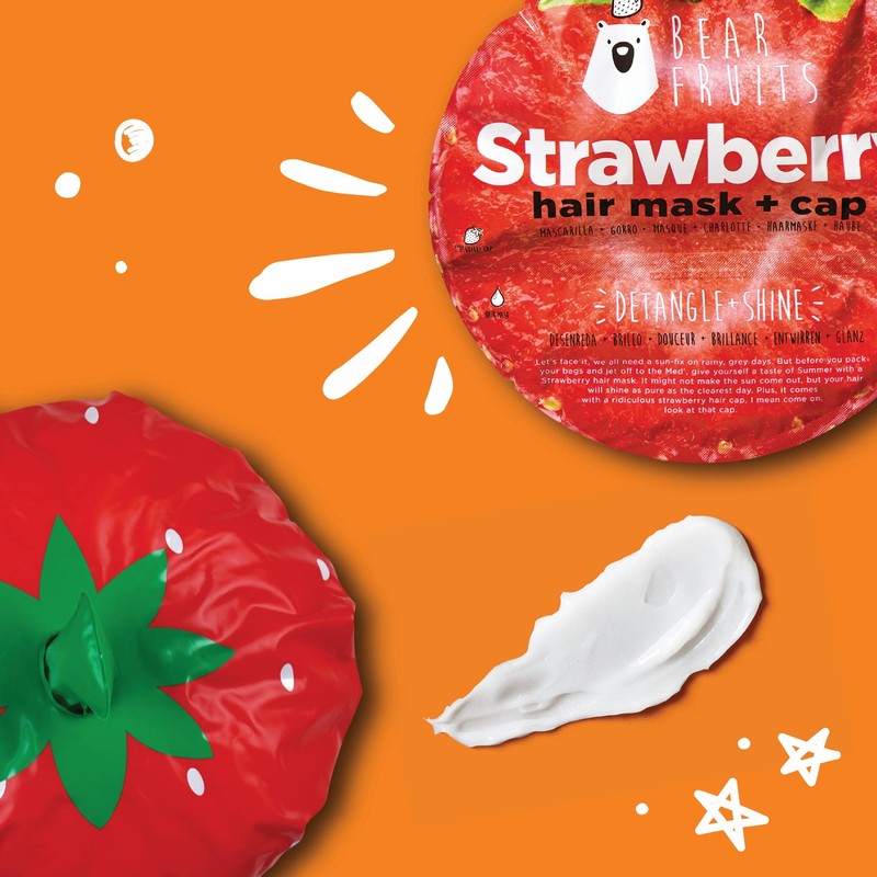 Bear Fruits Strawberry Detangling & Shine Hair Mask + Shower