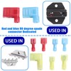 aikoolwer Nylon Spade Connector Right Angle Kit 90 Degree Terminal
