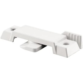 Sash Lock for Vertical and Horizontal Sliding Windows – Replace Broken Sash Locks for Additional Home Security, 2-1/4” Mounting Hole Centers, Black Diecast - White