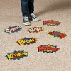 Fun Express Superhero Floor Clings - 3 Pieces - Educational