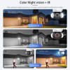 SHIWOJIA PTZ Camera Outdoor, Floodlight Security Camera 4MP CCTV Tuya