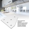 5PCS Flat Tie Plate Aluminum Alloy 5 Holes Compression Resistance