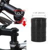 Saipor 9PCS Aluminium Alloy Bicycle Headset Spacer 1-1/8 inch Bicycle
