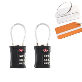TSA Suitcase Lock, TSA Lock Suitcase with Additional Luggage Tag, Digit Padlock Luggage Locks, Travel Lock for Briefcases, Luggage