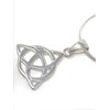 925 Sterling Silver Trinity Knot Pendant on Snake Chain, Sterling