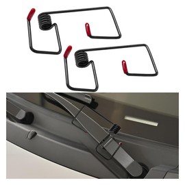 DUSCOKE Windshield Wiper Arm Pressure Spring Booster with Silicone Cover, Enhance Wiper Arm Performance, Universal Car Accessory for Improved Visibility in Rain and Snow (2PCS/Red)